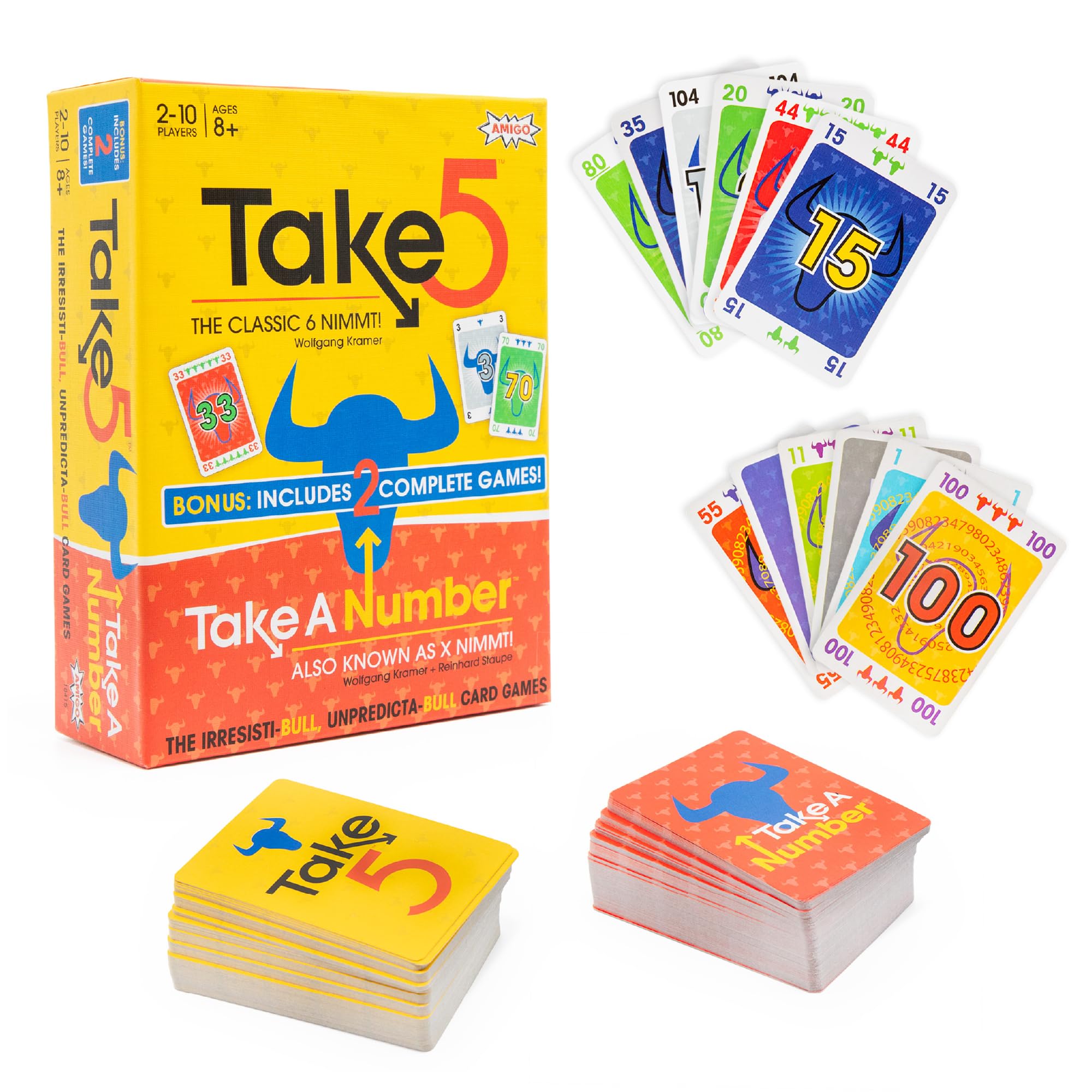 Amazon.co.jp: Amigo Games Take 5 & Take a Number – 2つの